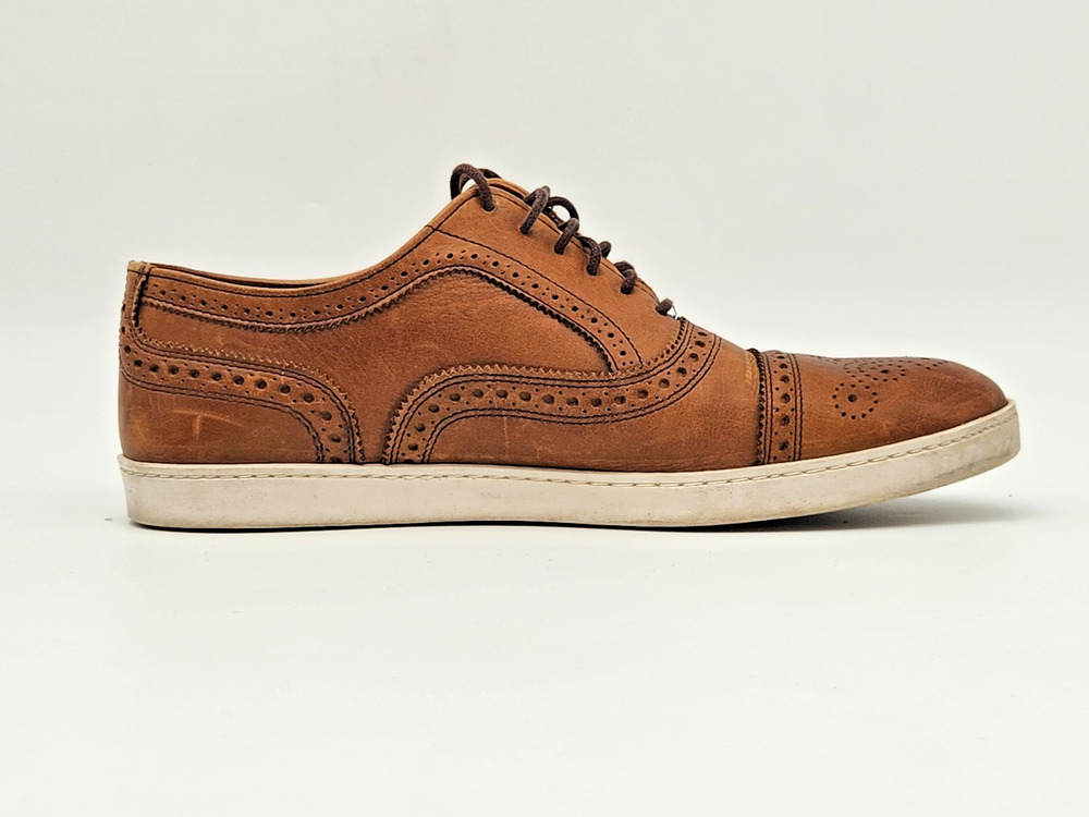 Allen Edmonds Strand Leather Sneakers, Walnut, Men's 8.5E